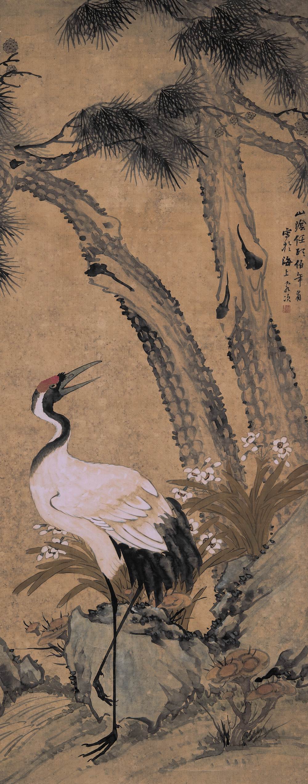 任頤-1-8（147.3×58.7cm原绢轴.jpg