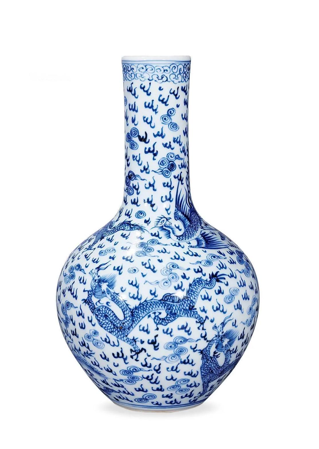 a06清中期 青花龙凤天球瓶-1（高25.5cm.jpg